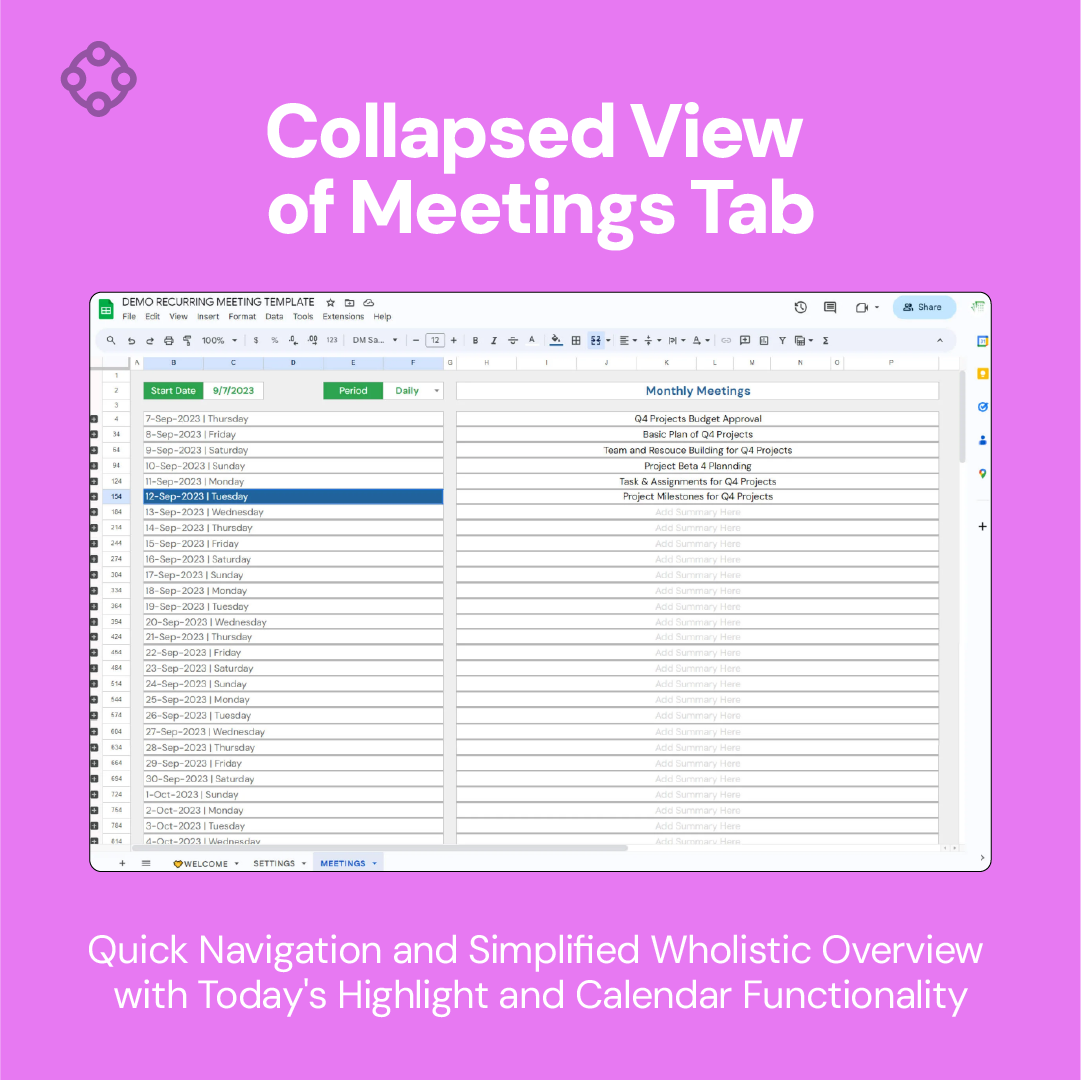 Recurring Meeting Template